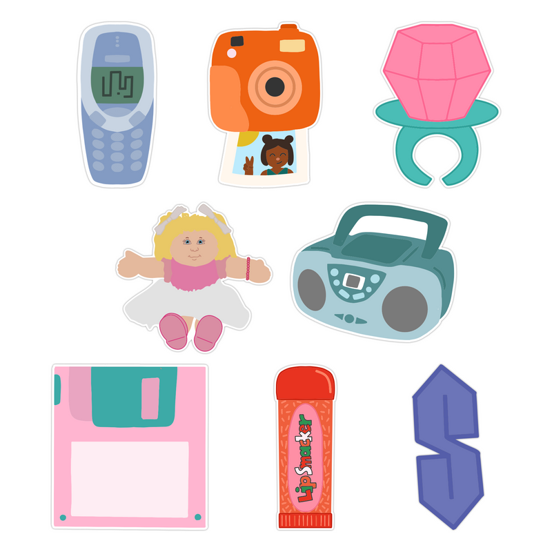 80s Kids Sticker Pack