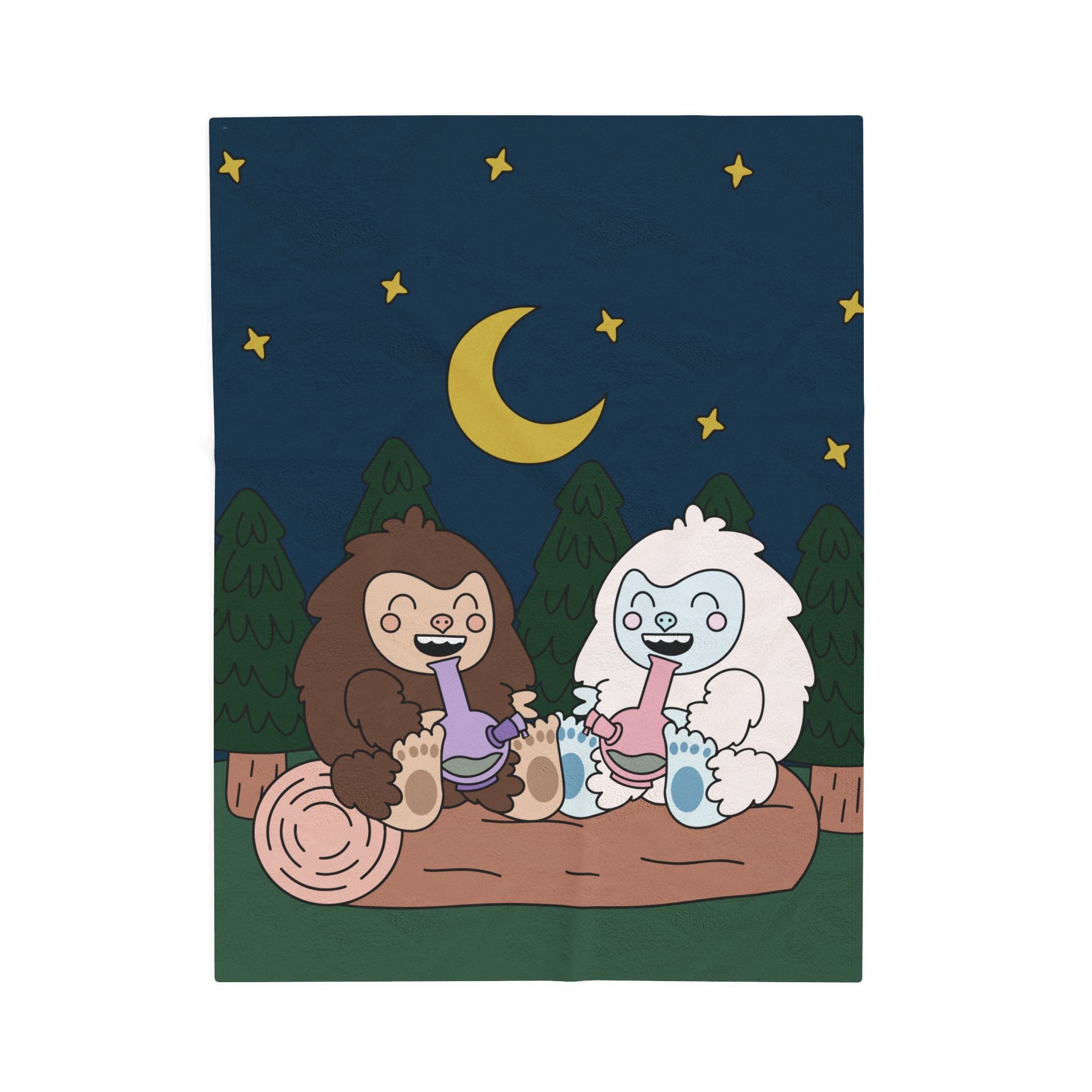 Smoking Buddies Plush Blanket