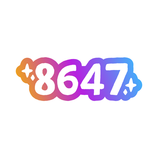 8647 Vinyl Sticker