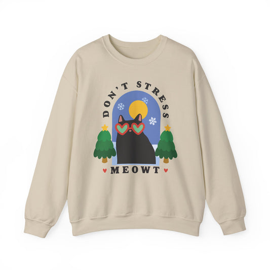 Don't Stress Meowt Christmas Edition Sweatshirt