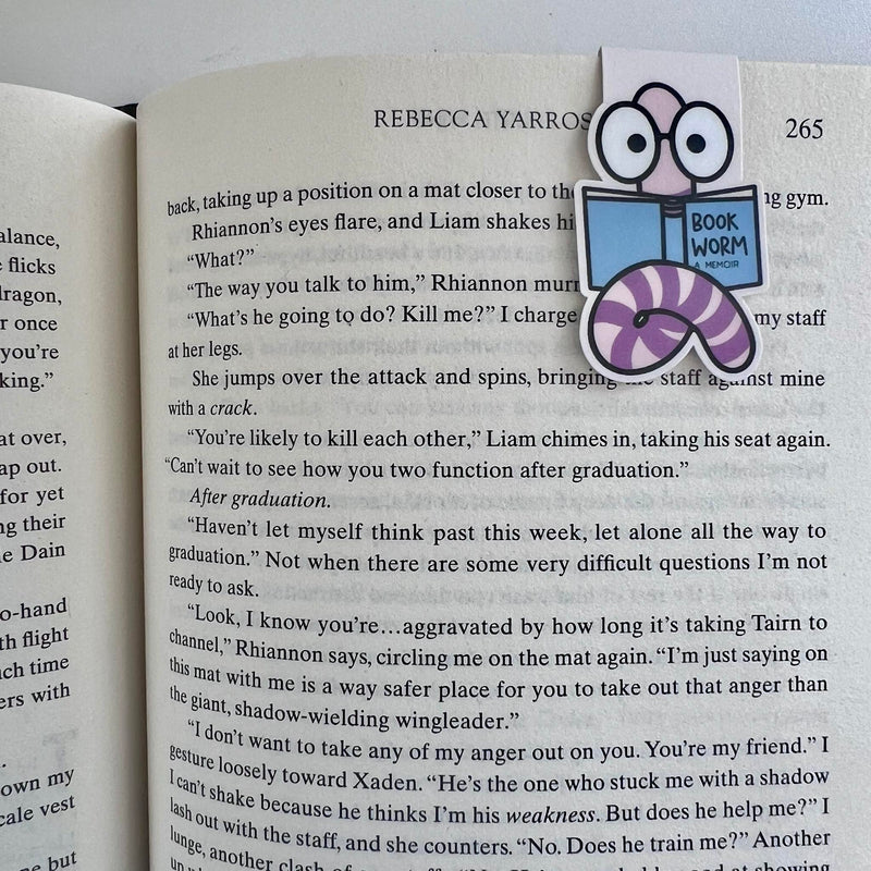 Book Worm Magnetic Bookmark