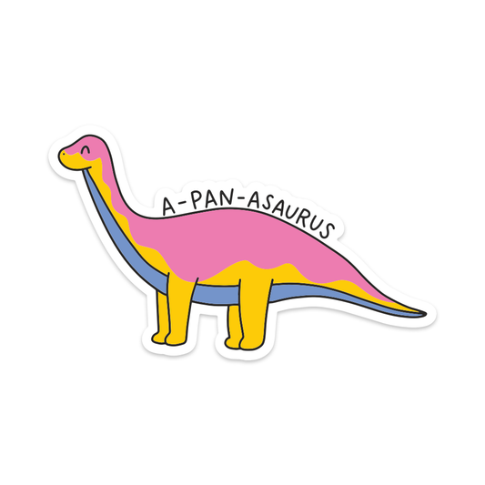 A-Pan-Asaurus Pride Dino Vinyl Sticker