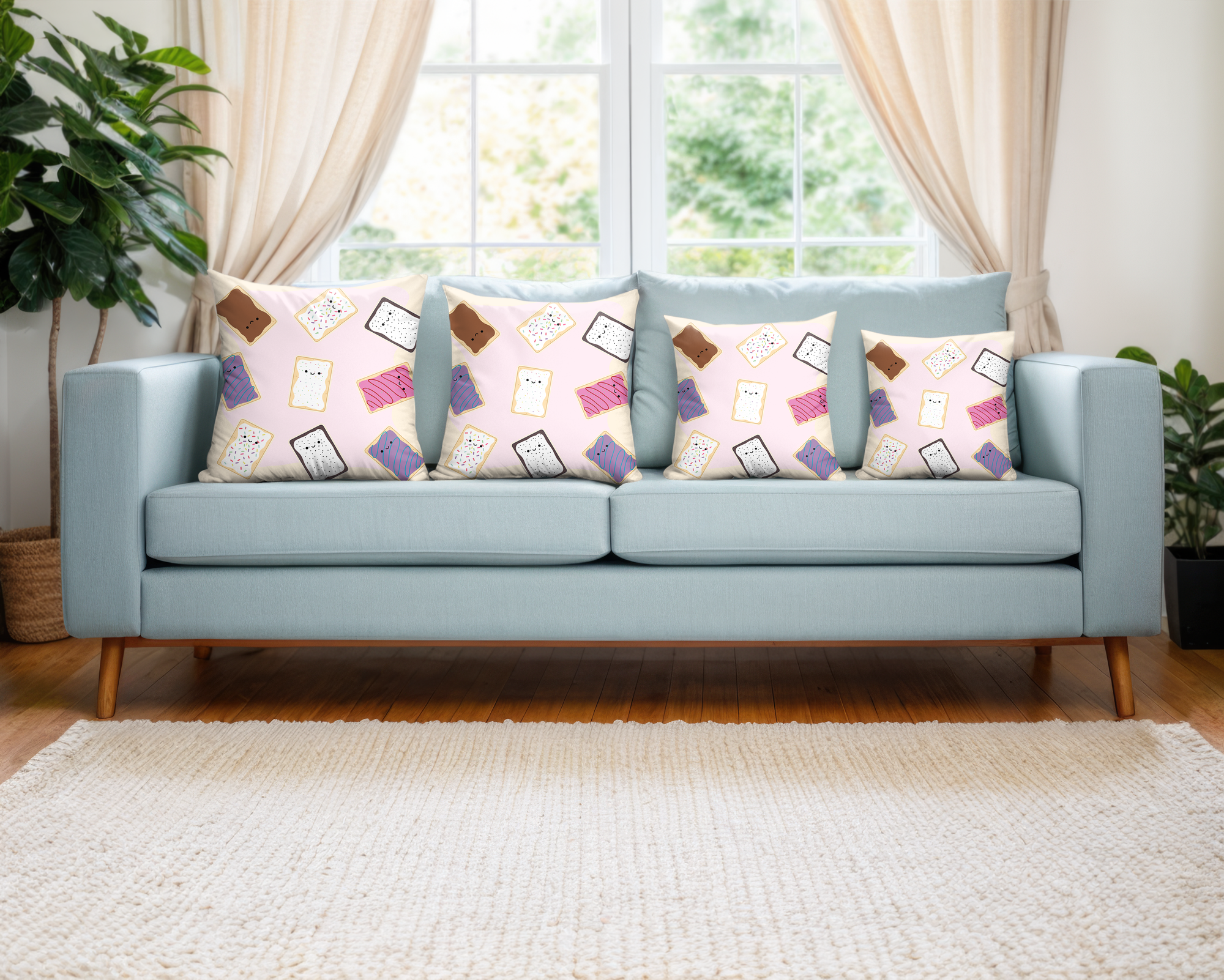 Happy Tarts Pillow Cover