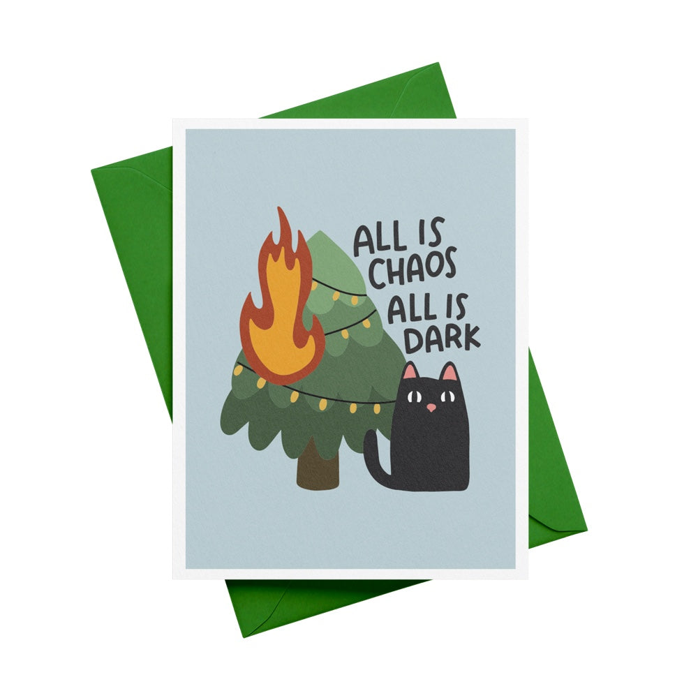 All is Chaos All is Dark Greeting Card