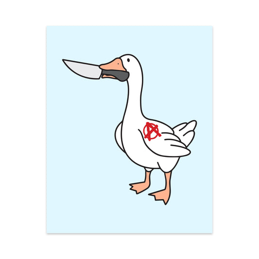 Angry Goose Unframed Art Print