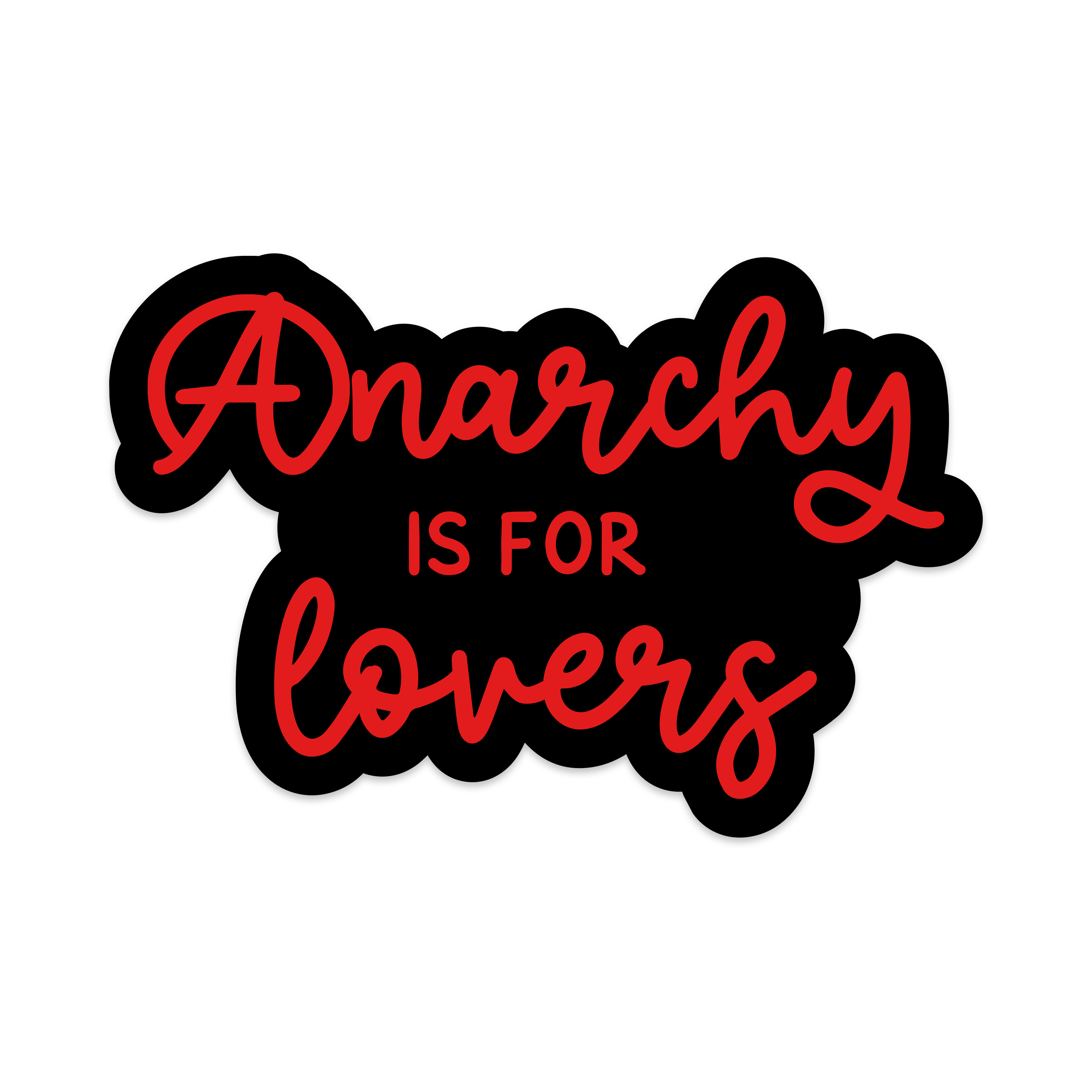 Anarchy is for Lovers Vinyl Sticker