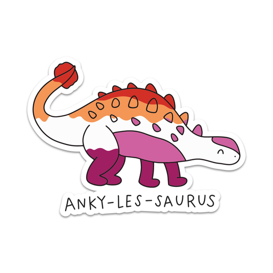 Anky-Les-Saurus Pride Dino Vinyl Sticker