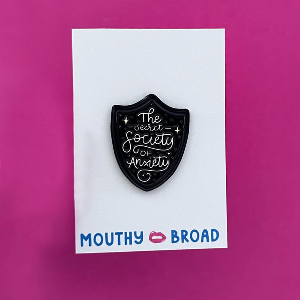 The Secret Society of Anxiety Enamel Pin