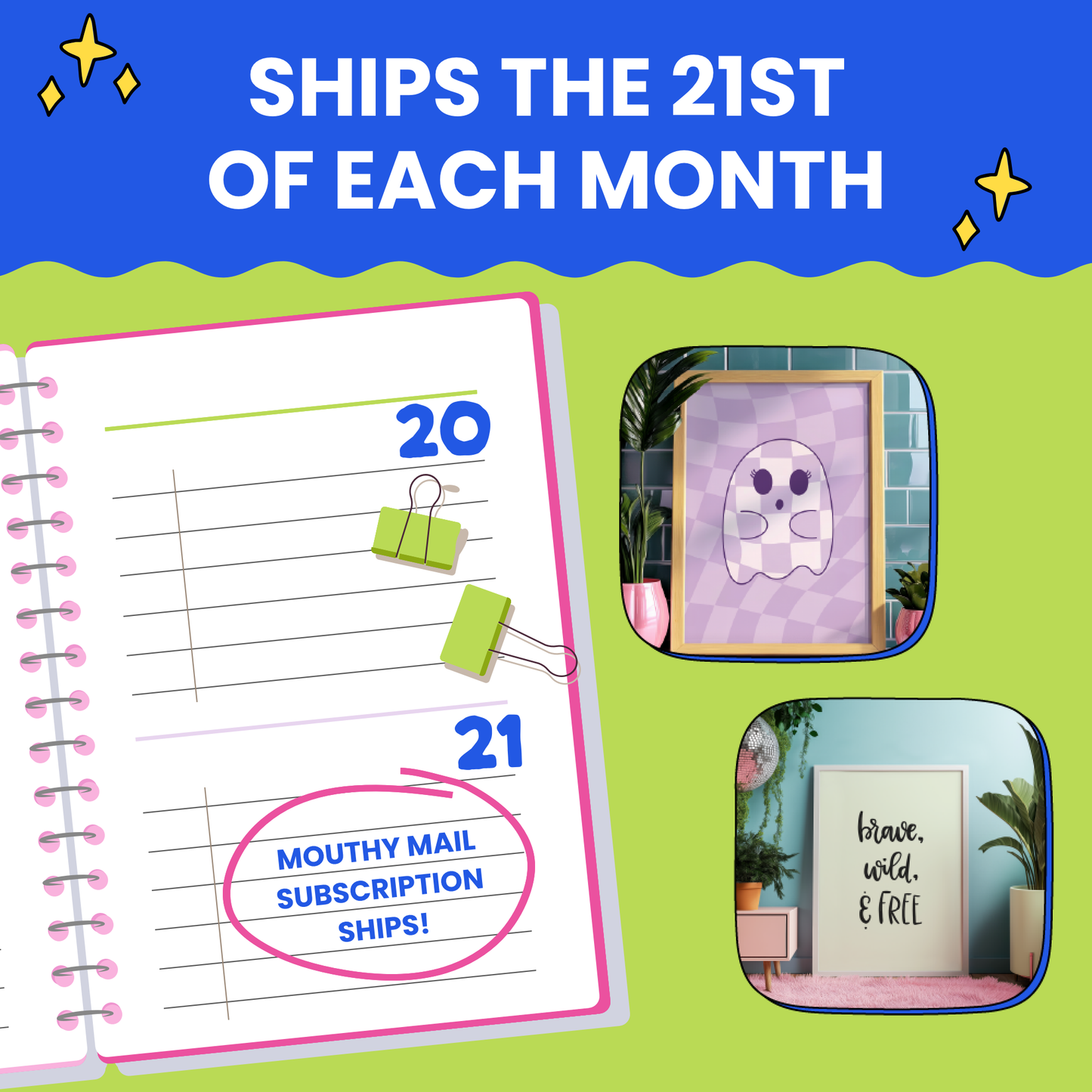 Mouthy Mail: Art Print, Pls