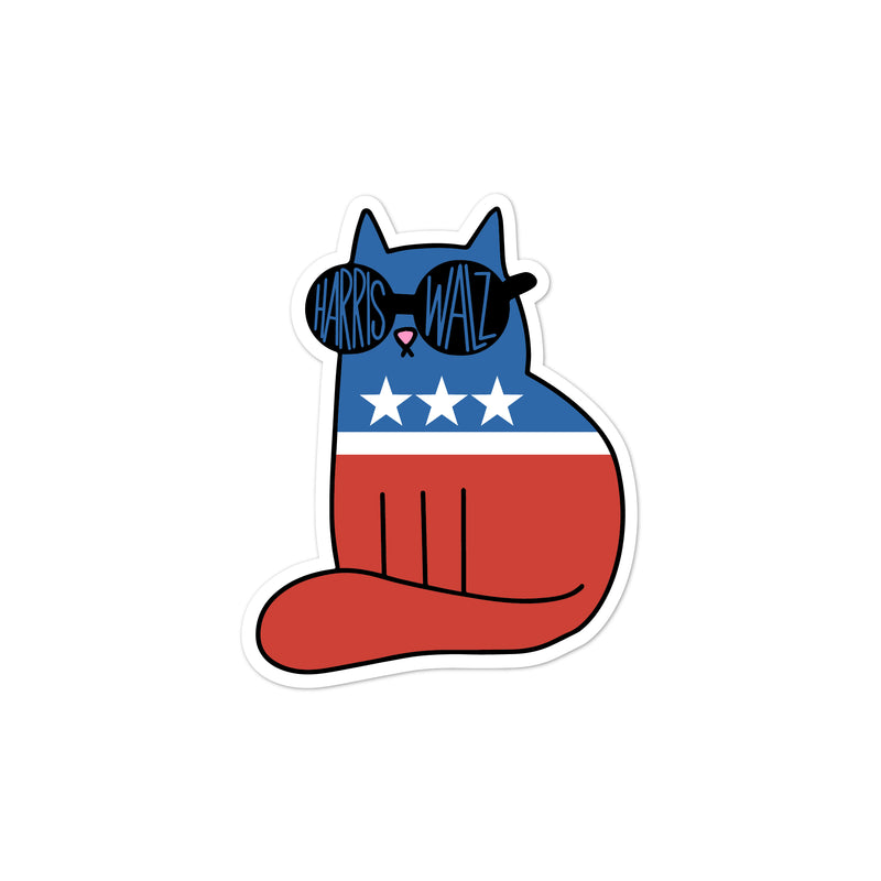 Democrat Cat For Harris Walz