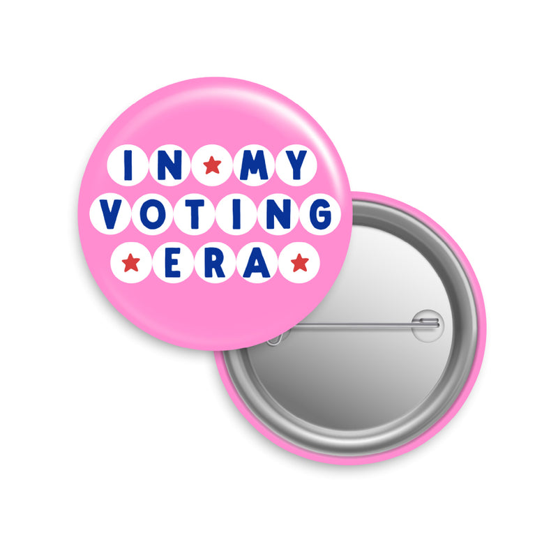 In My Voting Era Button Pin