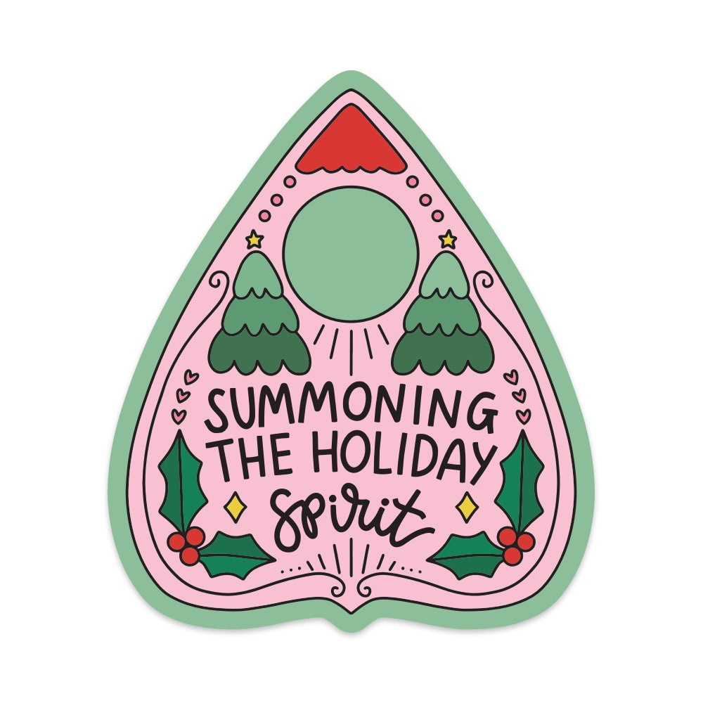 Summoning The Holiday Spirit Vinyl Sticker