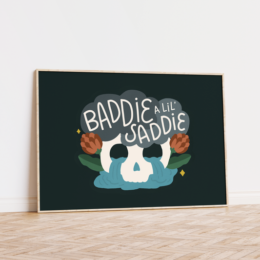 Baddie a Lil' Saddie Unframed Art Print