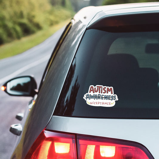 5" Autism Acceptance Car Decal