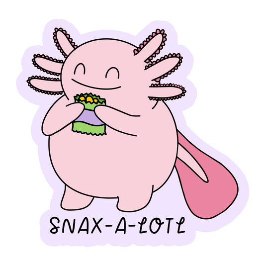 Snax-a-lotl Vinyl Sticker