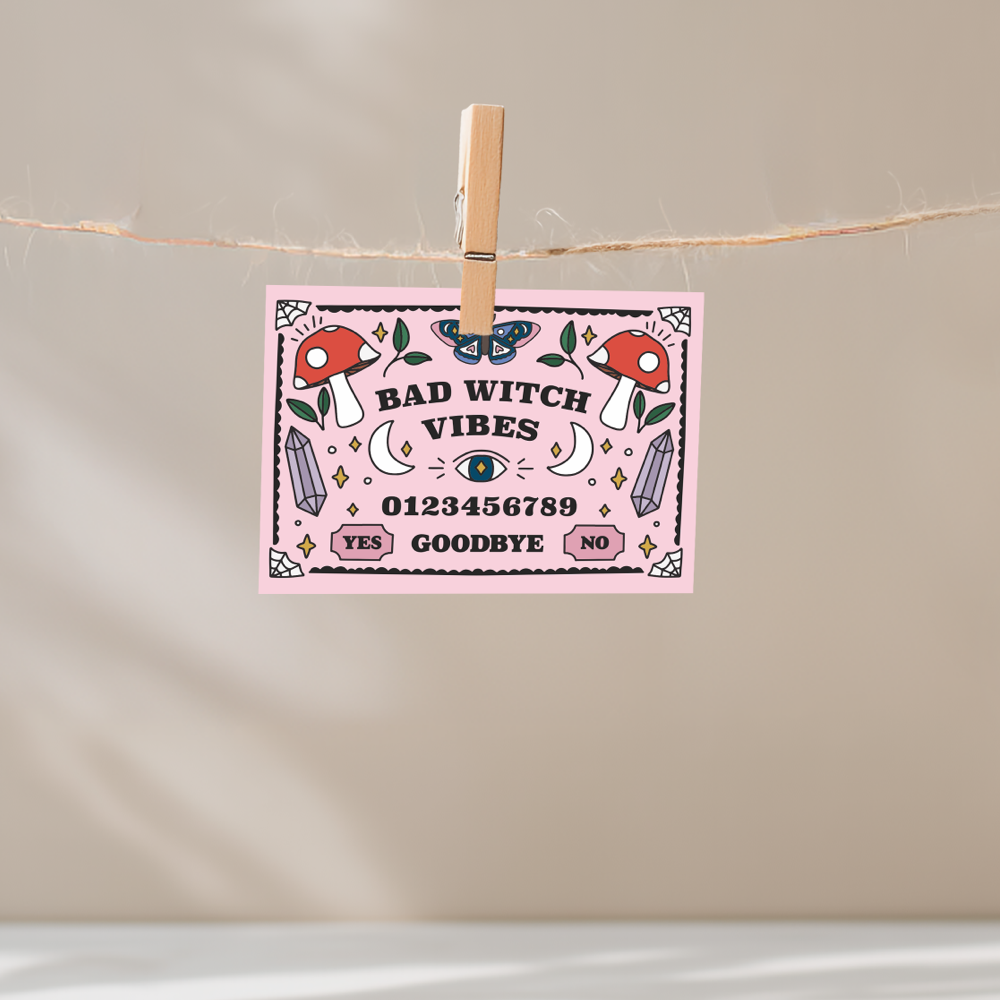Bad Witch Vibes Unframed Mini Art Print