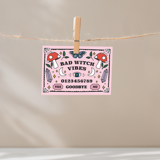 Bad Witch Vibes Unframed Mini Art Print