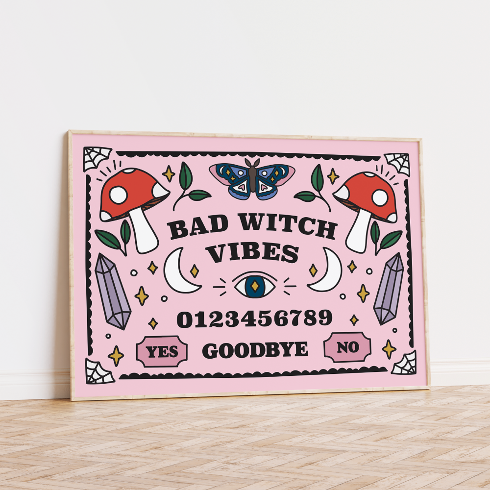 Bad Witch Vibes Unframed Art Print