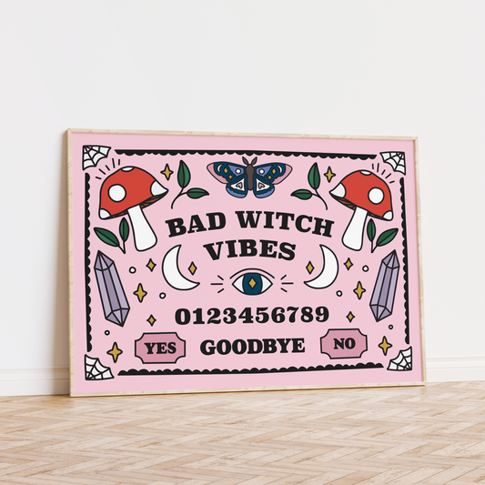 Bad Witch Vibes Unframed Art Print