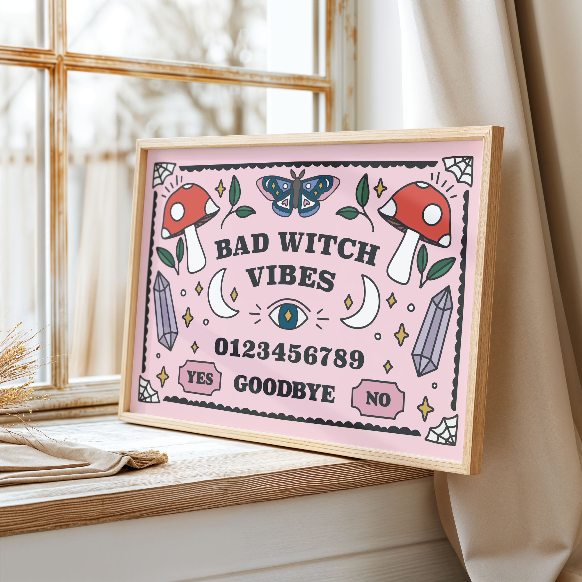 Bad Witch Vibes Unframed Art Print