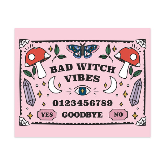 Bad Witch Vibes Unframed Art Print