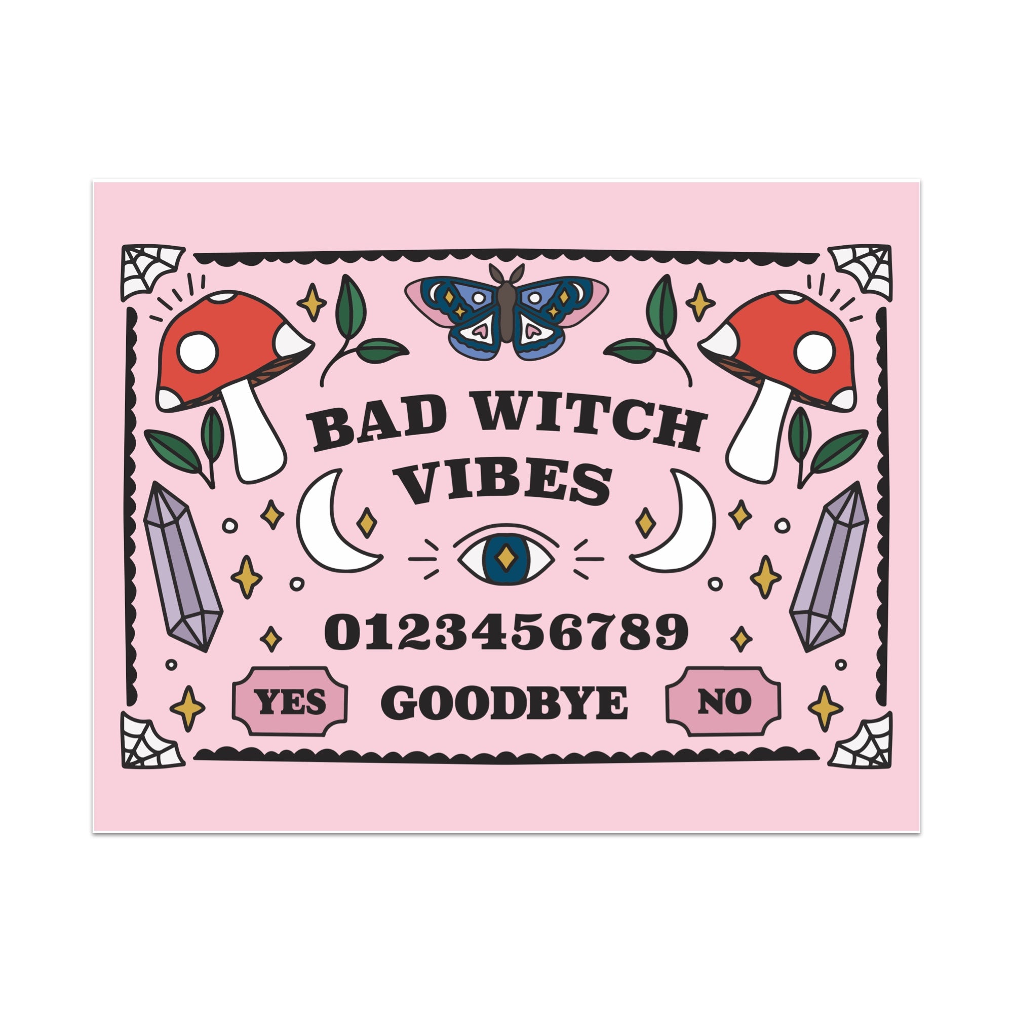 Bad Witch Vibes Unframed Art Print