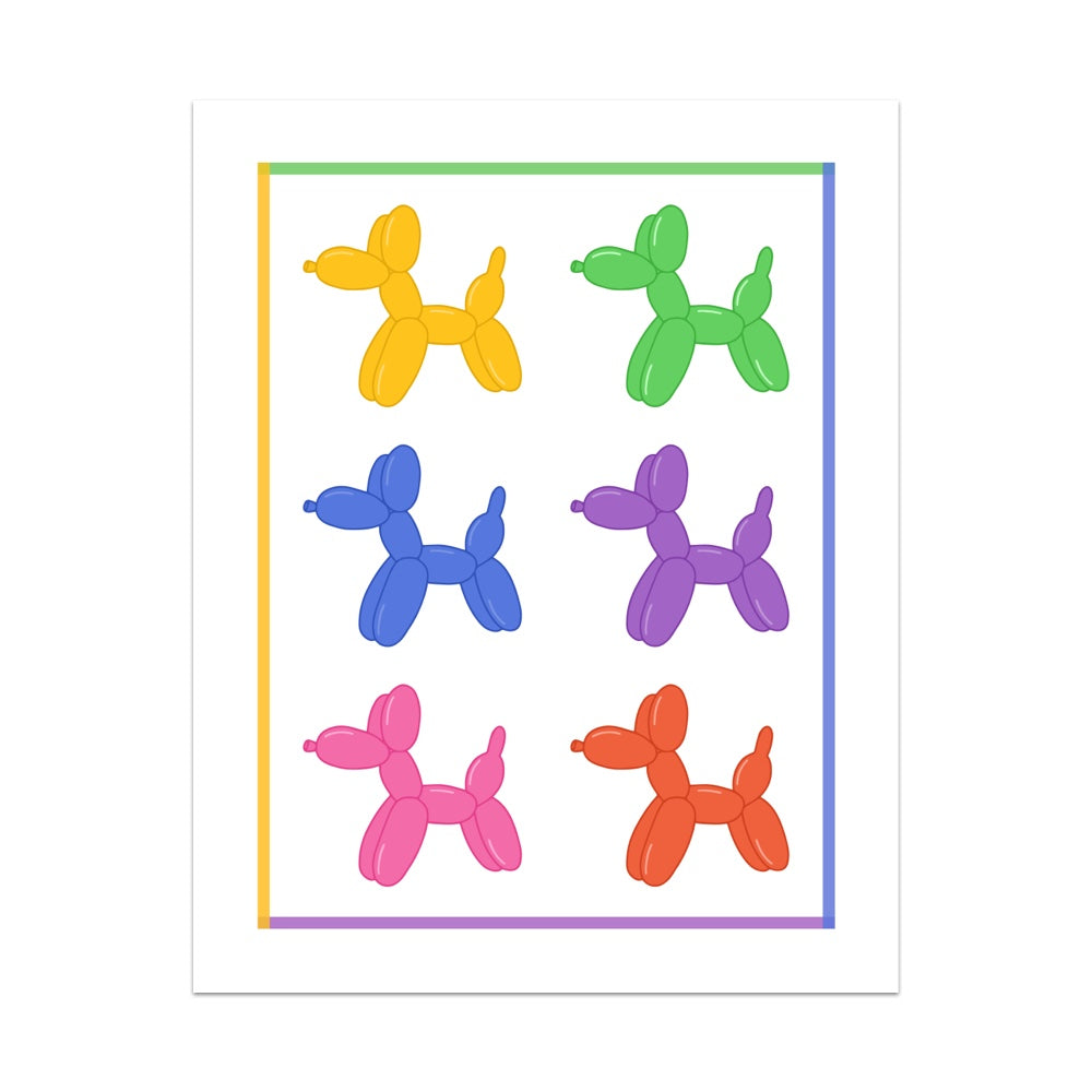 Balloon Dog Unframed Art Print