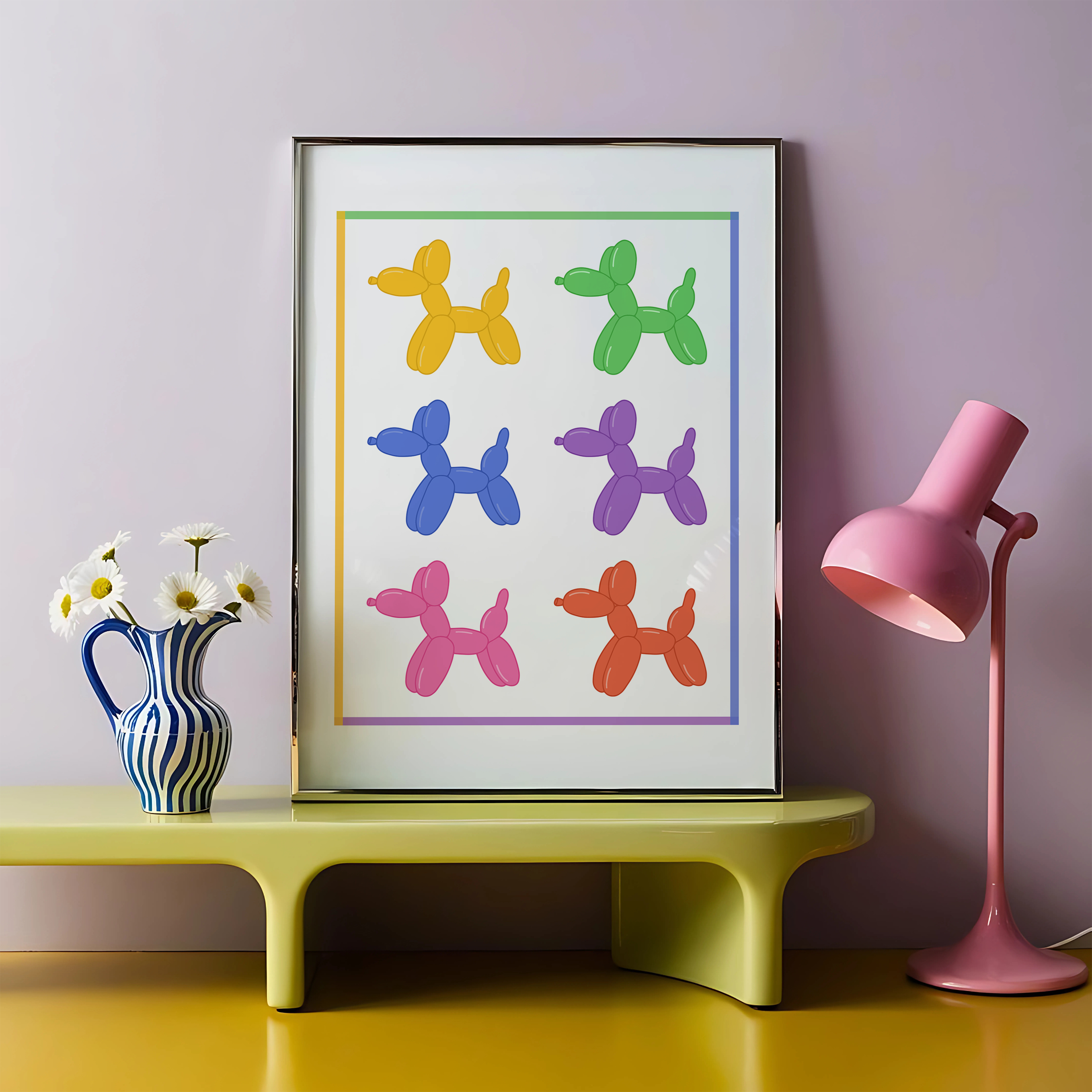 Balloon Dog Unframed Art Print