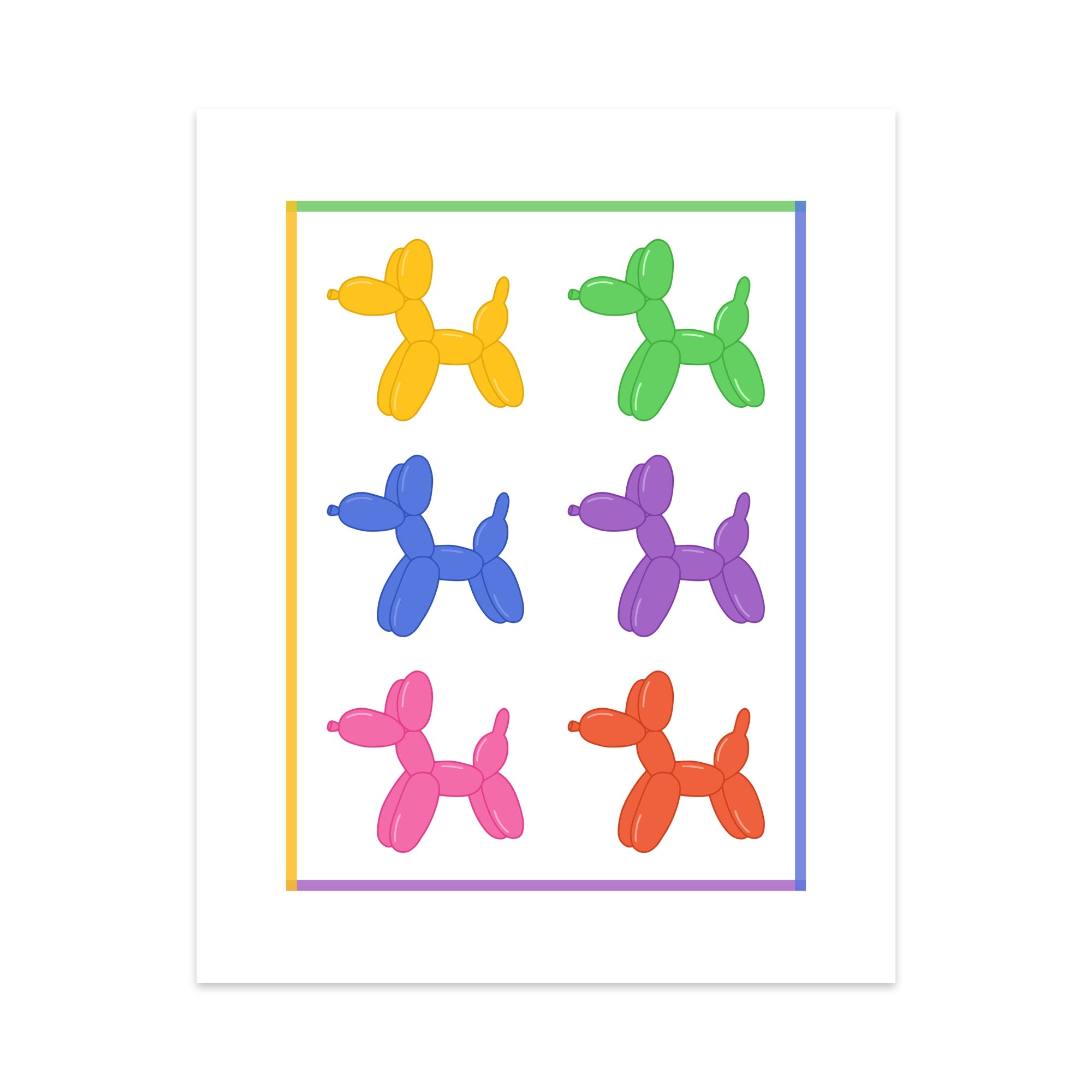 Balloon Dog Unframed Art Print