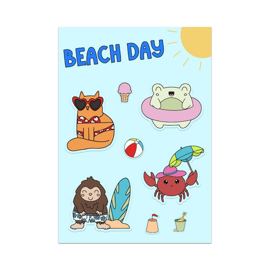 Beach Day Sticker Sheet
