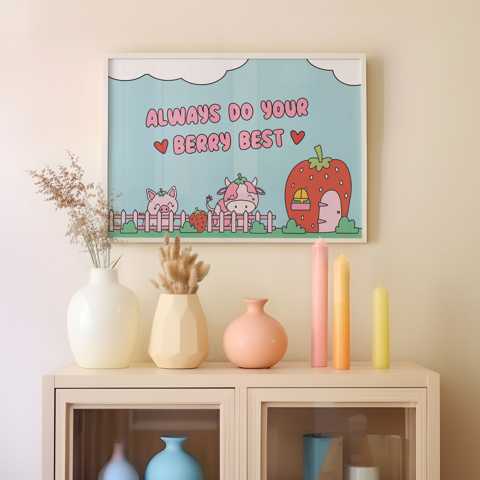 Always Do Your Berry Best Unframed Art Print