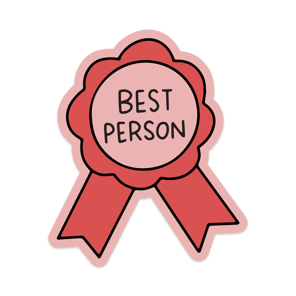 Best Person Vinyl Sticker