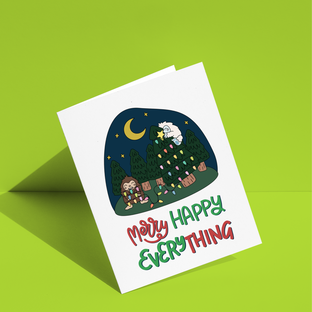 Merry Happy Everything Greeting Card