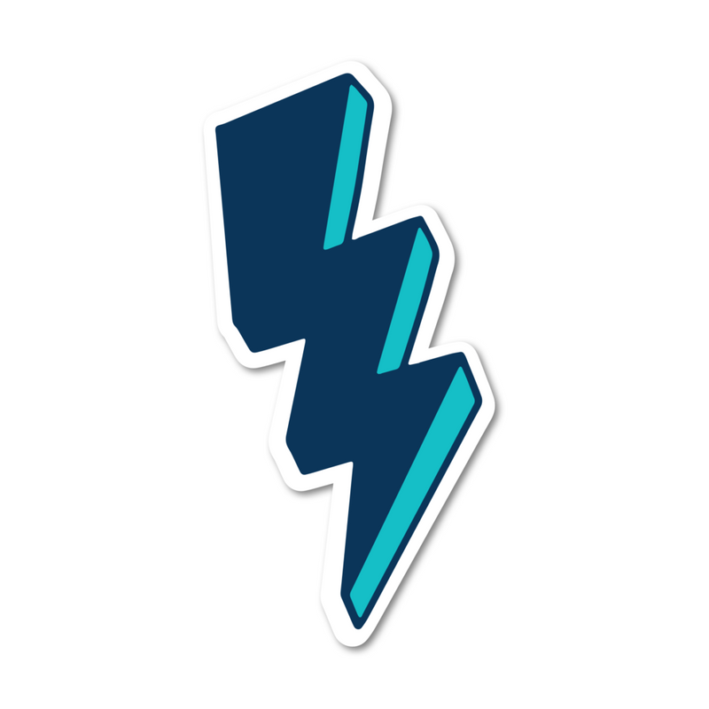 Blue Lightning Bolt