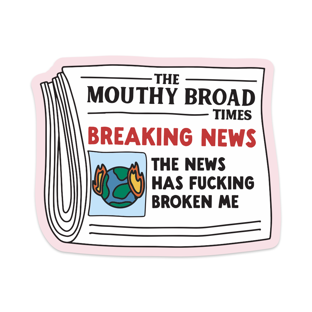 Breaking News Vinyl Sticker