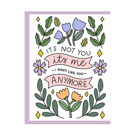 It's Not You It's Me I Don't Like You Anymore Greeting Card
