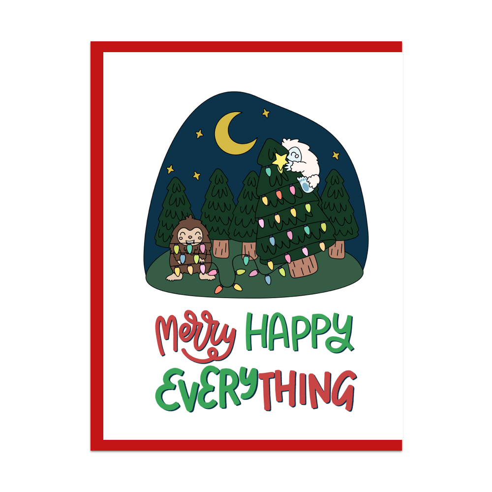 Merry Happy Everything Greeting Card