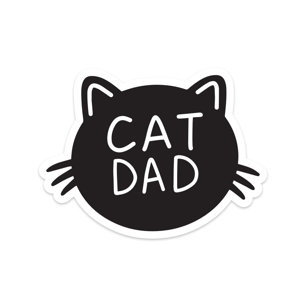 5" Cat Dad Vinyl Sticker