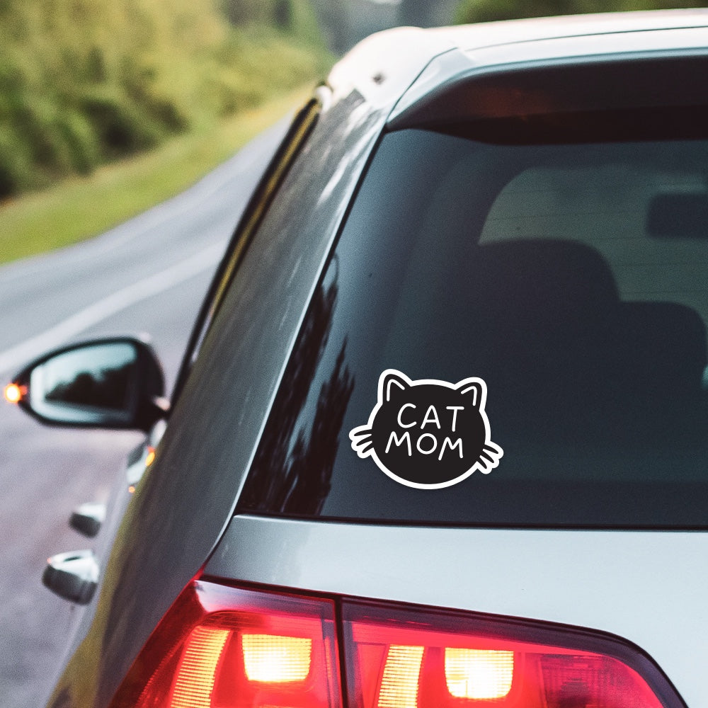 5" Cat Mom Vinyl Sticker