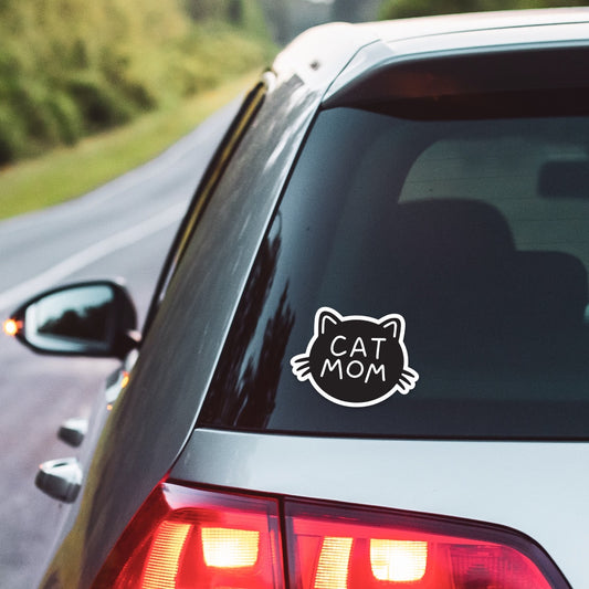 5" Cat Mom Vinyl Sticker