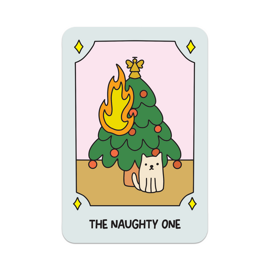 Christmas Tarot: The Naughty One Vinyl Sticker
