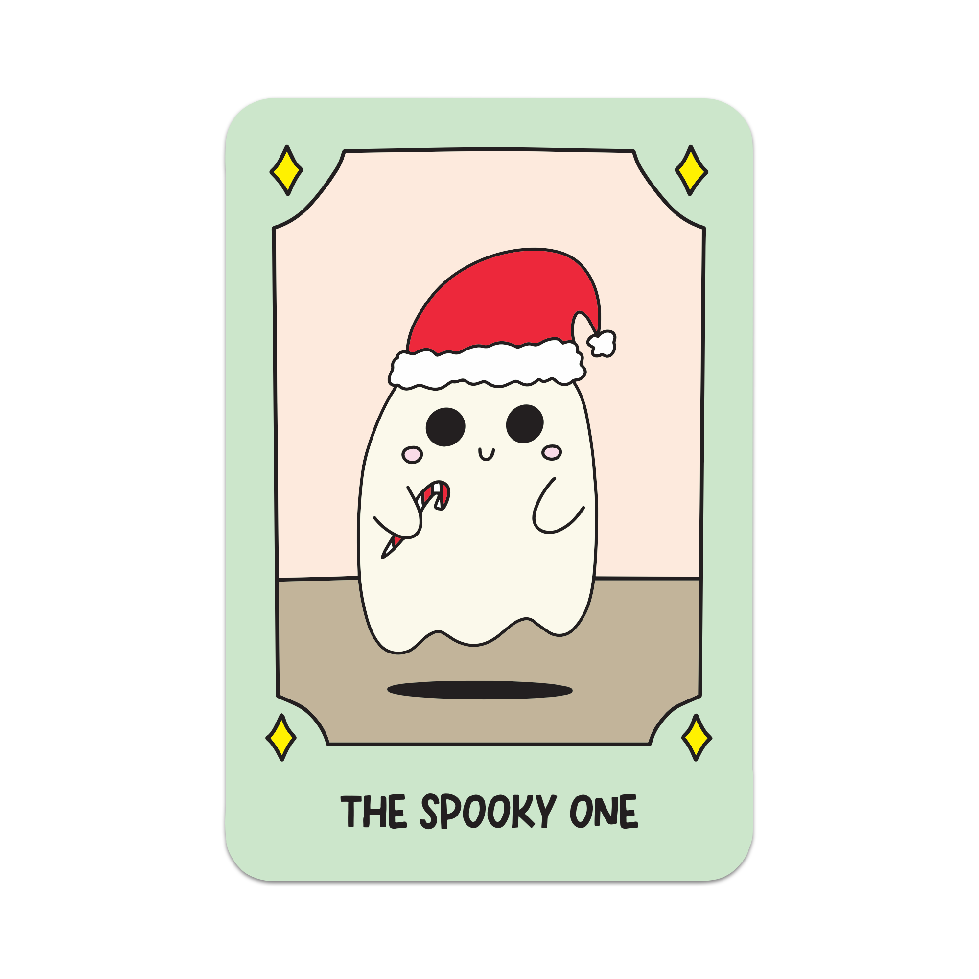Christmas Tarot: The Spooky One Vinyl Sticker