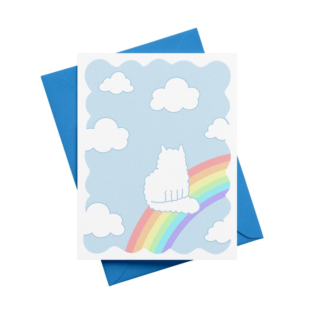 Cloud Cat Greeting Card