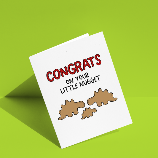 Congrats On Your Little Nugget Greeting Card
