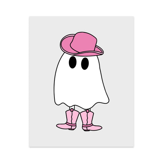 Ghost Cowgirl Unframed Art Print