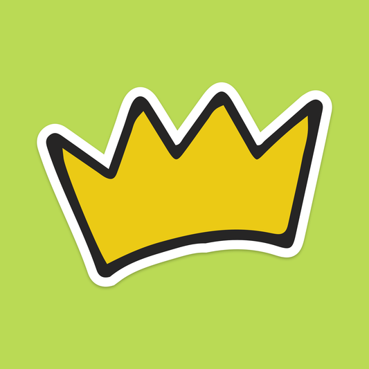 1.5" Mini Crown Icon Vinyl Sticker