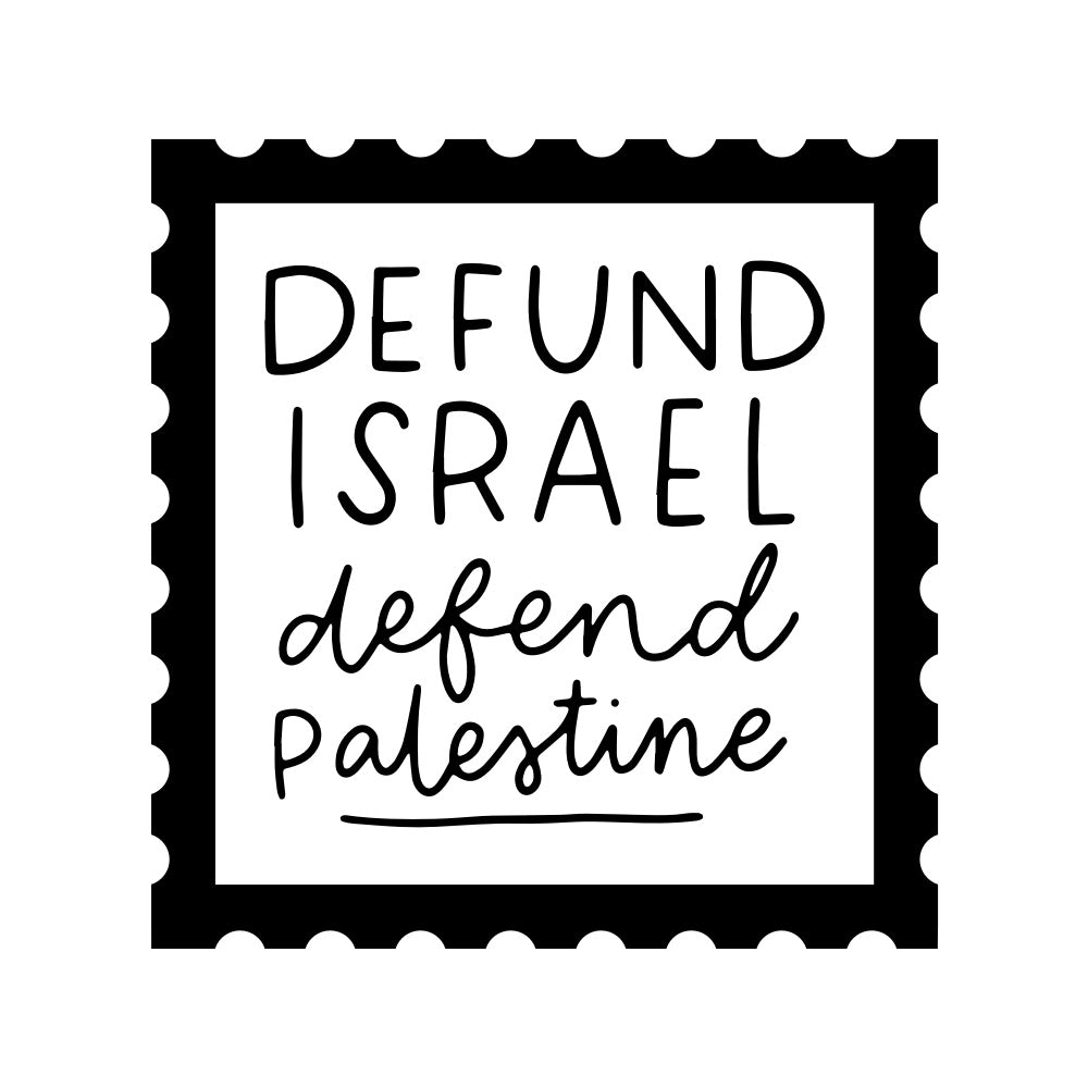 Defund Israel Defend Palestine Vinyl Sticker
