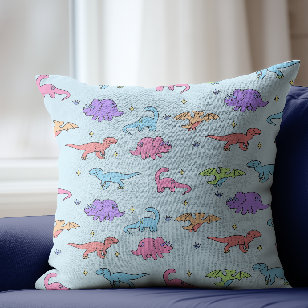 Dino Friends Pillow Cover