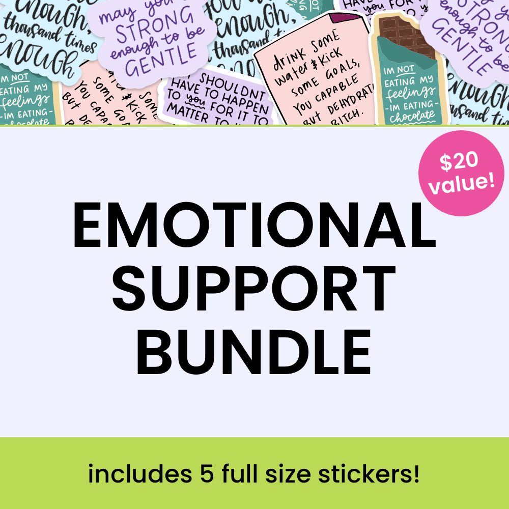 Emotional Support Sticker Bundle