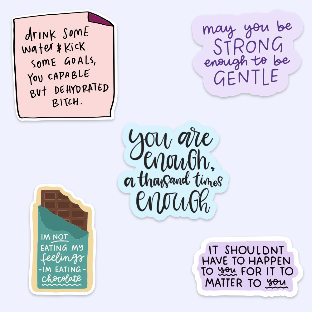 Life Support Sticker Emotional Support Sticker Bundle – Mouthy Broad